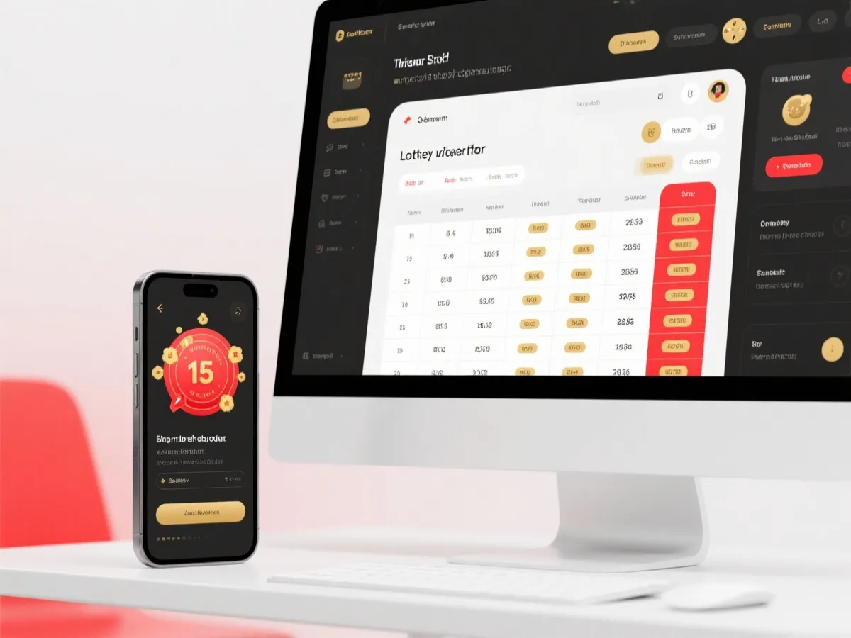 開獎公告查詢介面示意圖