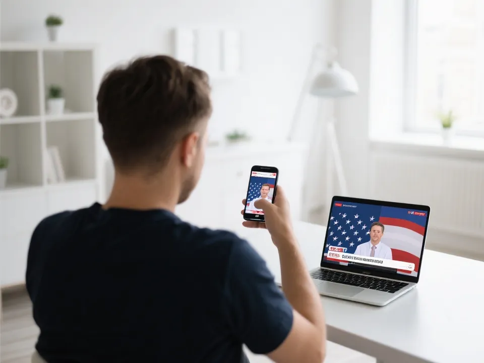 觀看直播與同步查詢示意